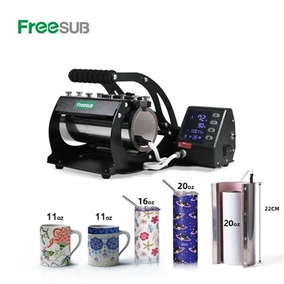 Freesub Mug Thaum tshav kub kub xovxwm Sublimation Tshuab khob tshuab luam ntawv